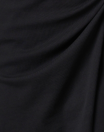 Fabric image thumbnail - Vince - Black Cotton Side Tie Dress