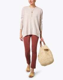 Look image thumbnail - AG Jeans - Mari Rust Stretch Straight Leg Jean