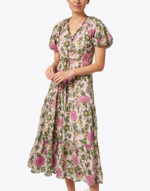 Banjanan - Poppy Lilac Floral Cotton Dress 