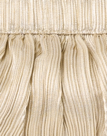 Fabric image thumbnail - Loeffler Randall - Rayne Platinum Pleated Lame Bow Clutch