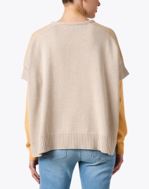Back image thumbnail - Repeat Cashmere - Sand Cotton Knit Pullover