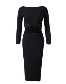 Product image thumbnail - Chiara Boni La Petite Robe - Celand Black Sheer Ruched Dress