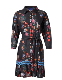 Product image thumbnail - Ro's Garden - Highland Black Multi Print Shirt Dress 