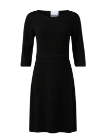 Product image thumbnail - Weill - Black Wool Sheath Dress