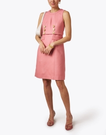 Look image thumbnail - St. John - Pink Wool Sheath Dress