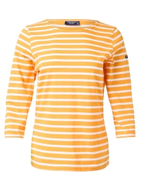 Galathee Orange Striped Shirt