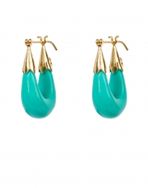 Ecume Turquoise Hoop Earrings