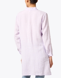 Back image thumbnail - Eileen Fisher - Lavender Longline Shirt