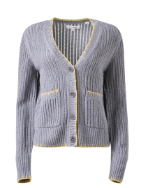 Product image thumbnail - Chinti and Parker - Summer Grey Stitch Cardigan