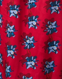 Fabric image thumbnail - Lisa Corti - Angela Red Print Satin Tunic Dress
