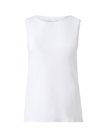 White Soft Touch Boatneck Tank 