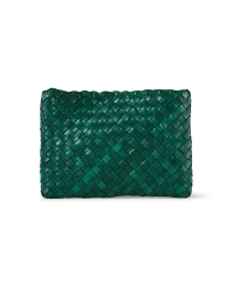 Back image thumbnail - Loeffler Randall - Marison Green Woven Leather Bag