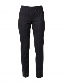 Black and Red Check Pattern Pull-On Pant