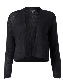 Product image thumbnail - Eileen Fisher - Black Cropped Cardigan