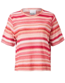 Product image thumbnail - Weill - Tallya Pink Chevron Shirt