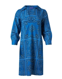 Product image thumbnail - Ro's Garden - Georgina Blue Bandana Print Dress