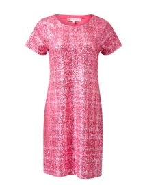 Product image thumbnail - Jude Connally - Ella Pink Plaid Sequin Dress