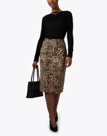 Look image thumbnail - Marc Cain - Leopard Print Pencil Skirt