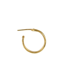 Back image thumbnail - Sylvia Toledano - Gold Hoop Earrings 