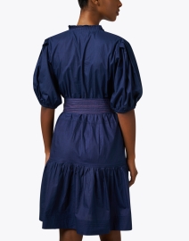 Back image thumbnail - Bella Tu - Navy Cotton Dress