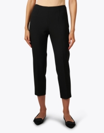 Front image thumbnail - Peserico - Black Stretch Pull On Pant