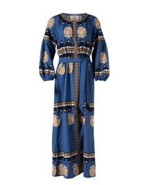 Product image thumbnail - Figue - Tula Chambray Blue Print Dress