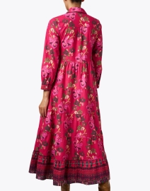 Back image thumbnail - Ro's Garden - Jinette Red Print Maxi Dress