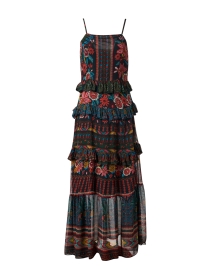Product image thumbnail - Farm Rio - Black Multi Print Maxi Dress