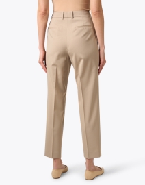 Back image thumbnail - Lafayette 148 New York - Clinton Taupe Wool Ankle Pant