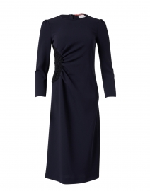 Cinghia Navy Fitted Dress