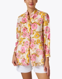 Front image thumbnail - Ro's Garden - Tussa Multi Floral Print Cotton Shirt