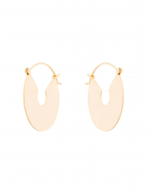Wire Gold Plate Hoop Earrings