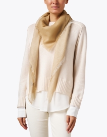 Look image thumbnail - Jane Carr - Camel Ombre Cashmere Scarf