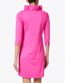 Back image thumbnail - Gretchen Scott - Pink Ruffle Neck Dress