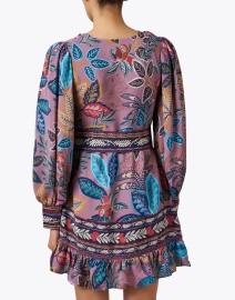 Back image thumbnail - Farm Rio - Lavender Multi Print Dress