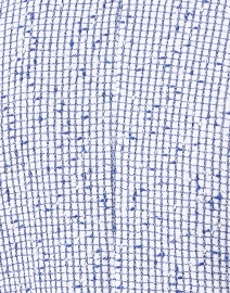 Fabric image thumbnail - Amina Rubinacci - Malesia Blue and White Boucle Blazer