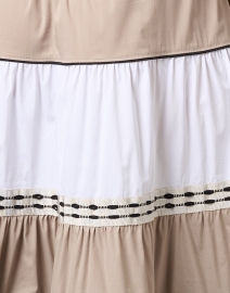 Fabric image thumbnail - Purotatto - White Black and Beige Cotton Dress