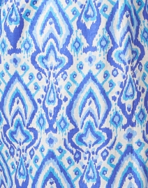 Fabric image thumbnail - Sail to Sable - Blue Ikat Print Cotton Tunic Dress