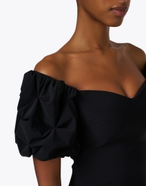 Extra_1 image thumbnail - Chiara Boni La Petite Robe - Gavril Black Off-the-Shoulder Dress