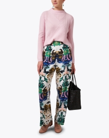 Look image thumbnail - Emporio Armani - Pink Wool Cashmere Sweater