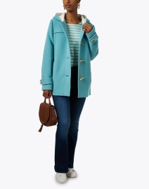 Look image thumbnail - Saint James - Turquoise Wool Blend Jacket
