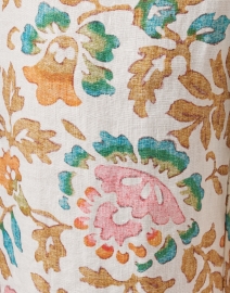 Fabric image thumbnail - 120% Lino - Pastel Floral Print Wide Leg Linen Pant