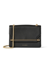 Product image thumbnail - Strathberry - East/West Black Leather Crossbody Bag
