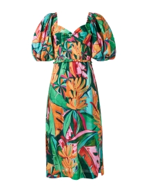 Multi Foliage Print Dress