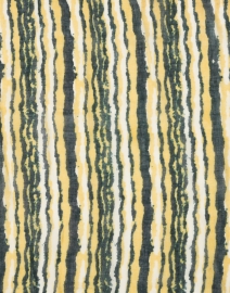 Fabric image thumbnail - Amato - Green and Yellow Striped Wool Silk Scarf