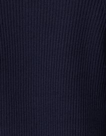 Kinross - Navy Ribbed Cotton Sweater
