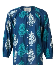 Product image thumbnail - Bell - Courtney Navy Print Blouse