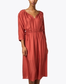 Front image thumbnail - A.P.C. - Eve Terracotta Red Dress
