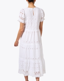 Back image thumbnail - Sail to Sable - White Cotton Eyelet Dress