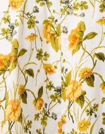Fabric image thumbnail - L.K. Bennett - Ursula Yellow Floral Cotton Dress